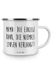 Mr. & Mrs. Panda Camping Emaille Tasse Spruch Mutter Bank mit Sp... in Weiß