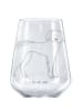 Mr. & Mrs. Panda Bordeauxglas Hund Dogge ohne Spruch in Transparent