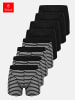 Tazzio Boxershorts 6er-Pack "BS1000" in Weiß/Schwarz