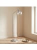 home24 home24 Stehleuchte aus Glas und Metall in Silber - 38 x 25 x 150 cm in Chrom