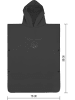 normani Kinder Mikrofaser Badeponcho 10-13 Jahre Camuy in Schwarz