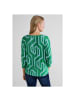 Street One Langarmshirt in dark brisk green melange