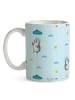 Mr. & Mrs. Panda Tasse Pinguin Duschen ohne Spruch in Blau