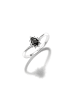 Thomas Sabo Ring True Romance Schwarzer Tropfen Zirkonia in silber, bunt
