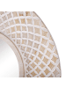 Beliani Dekospiegel POMARO in Braun/Weiß - (W) 60 x (H) 60 x (L) 2 cm