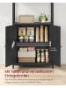 VASAGLE Bücherregal Barnet in Schwarz - (B)60 x (H)159.5 x (T)24 cm
