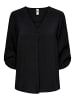 JACQUELINE de YONG Design Shirt TOP JDYDIVYA Freizeit Hemd V-Neck Bluse in Schwarz