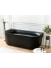 Beliani Badewanne GOCTA in Schwarz - (W) 80 x (H) 60 x (L) 170 cm