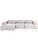 Beliani Ecksofa BRANDE in Braun - (W) 330 x (H) 70 x (L) 184 cm