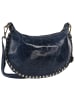 Toscanto Leder Schultertasche, Umhängetasche Toscanto Tasche blau ca. 32cm