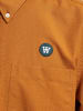 WOOD WOOD WOOD WOOD Flannel Hemd in brown