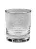 Mr. & Mrs. Panda Whiskey Glas Robbe Lachen mit Spruch in Transparent