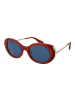 Max Mara Frauen Sonnenbrille Oval Rot