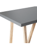 Beliani Esstisch TALAMONE in Braun/Grau - (W) 70 x (H) 100 x (L) 140 cm