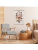 WALLART Stoffbild mit Posterleisten - Traumfänger mit Perlen in Creme-Beige