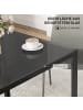 HOMCOM Esstisch-75L x 75B x 75H cm-Schwarz