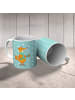 Mr. & Mrs. Panda Kaffeetasse Fuchs Keks ohne Spruch in Türkis Pastell
