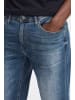 BLEND Chino Shorts Kurze Bermuda Hose aus Leinen und Baumwolle in Blau