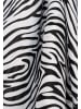 faina Women Feminine Scarf in Black White Zebra