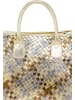 faina Women Tote Bag in Gold Brown