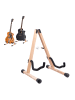 relaxdays Gitarrenständer in Hellbraun - (B)29 x (H)39 x (T)31 cm