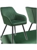 tectake Polstersessel gepolstert, in Samtoptik, gesteppt, 58 x 62 x 82 cm