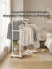 SONGMICS Kleiderständer Pataye in Weiß - (B)110 x (H)155.5 x (T)46.5 cm