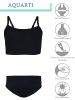 Aquarti Mädchen Bikini Set Zweiteilig Bikinislip Bustier in schwarz Modell 2