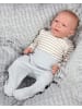 TupTam Baby Langarm Wickelbody im 5er Set in beige/weiß