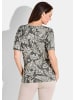 GOLDNER Kurzgröße:  Shirt Shirt in grau / weiß / gemustert