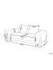 Beliani 2-Sitzer Sofa VINLIDEN in Braun - (W) 180 x (H) 62 x (L) 87 cm