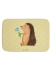 Mr. & Mrs. Panda Badematte Igel Blumen ohne Spruch in Gelb Pastell