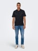 Only&Sons Poloshirt aus Baumwolle Klassisches Kurzarm Polohemd in Dunkelblau