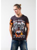 Roberto Geissini Biker Engine T-Shirt Schwarz