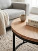 KADIMA DESIGN Couchtisch 70x70x45 cm Sofatisch Holz / Metall Wohnzimmertisch Eiche,