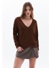 OXXO V-Ausschnitt-Pullover DOWNTOWN BROWN