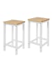 SoBuy Hocker in Weiß - (W) 35 x (H) 61 x (L) 35 cm