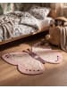 Beliani Kinderteppich GRAYLING in Rosa/Beige - (W) 90 x (L) 120 cm