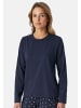 Schiesser Schlafanzug Oberteil Mix & Relax in Deep blue