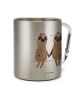 Mr. & Mrs. Panda Kaffeetasse Faultier Pärchen ohne Spruch in Silber