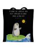 Mr. & Mrs. Panda Shopper Pinguin Surfer mit Spruch in Schwarz