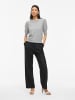 Vila Strickoberteil in Light Grey Melange