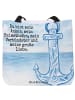 Mr. & Mrs. Panda Tasche Anker Blau Design mit Spruch in Weiß