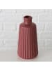 Boltze Vase Esko 2er-Set in dunkelrot
