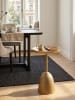 KADIMA DESIGN Runder Beistelltisch in Mattgold, lackiertes Aluminium, 33x33x53 cm