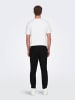 Only&Sons Leinen Baumwolle Stoffhose mit Tunnelzug ONSLINUS in Schwarz