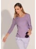 MADELEINE Schmaler Rippstrickpullover, Baumwollmix in lavendel / lila