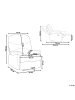 Beliani Sessel ESLOV in Schwarz - (W) 85 x (H) 103 x (L) 90 cm