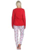 NORMANN Schlafanzug langarm Pyjama - 78590 in rot