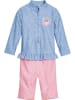 Playshoes Badeanzug in blau/pink
